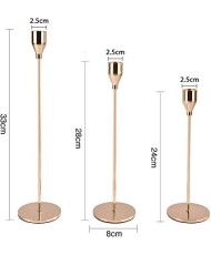 Cappella Gold Candlestick Trio for wedding