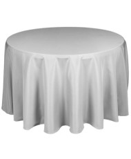 Plain Round Tablecloth  Gray for wedding