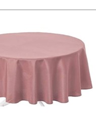 Plain round tablecloth  nude for wedding