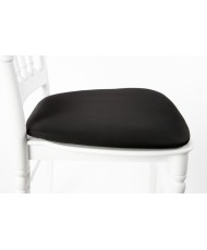 Black cushion cover for Napoleon chair - Cushion protection for wedding