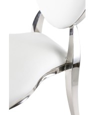 Silver medallion chair for wedding
