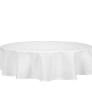 Plain oval tablecloth  white for wedding