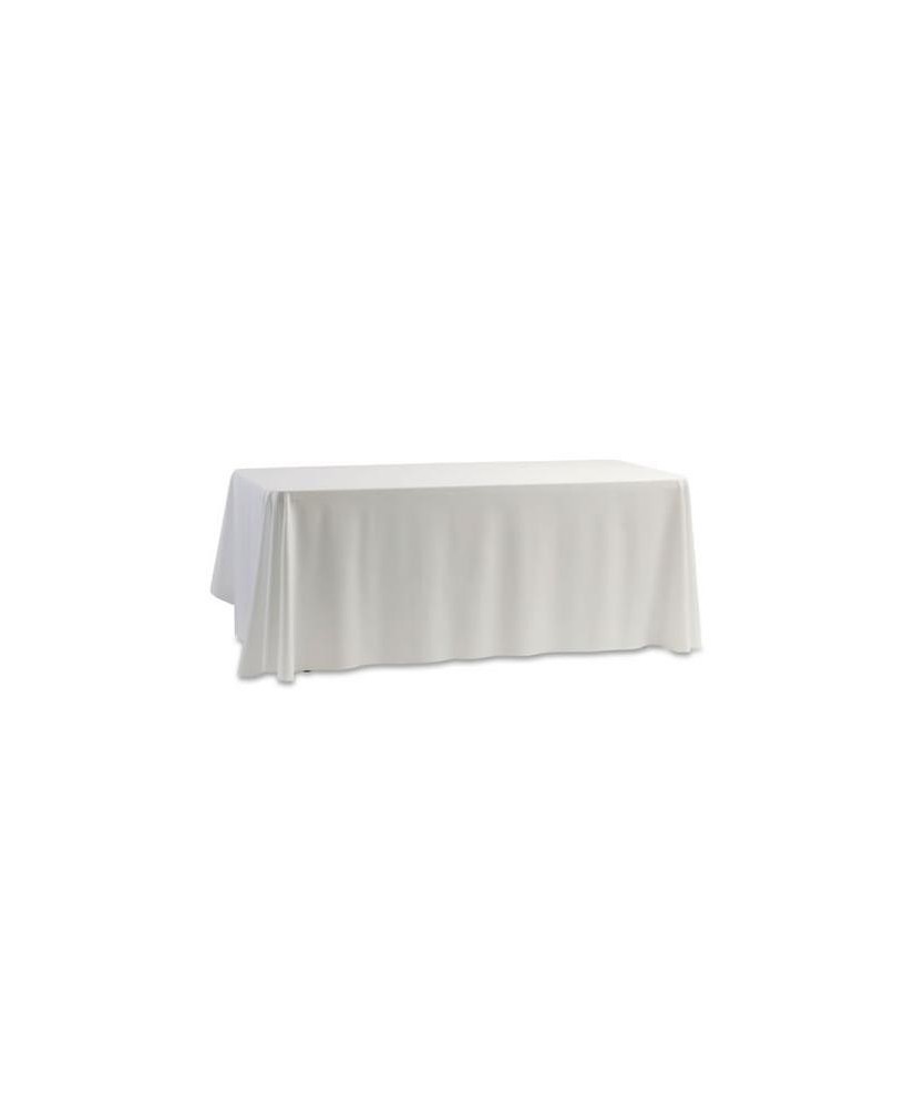 Plain white rectangle tablecloth for wedding