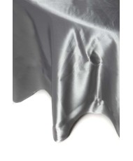 Round satin tablecloth  Silver for wedding