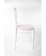 Pale pink cushion cover for Napoleon chair for wedding
