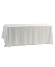 White rectangle marbled tablecloth for wedding